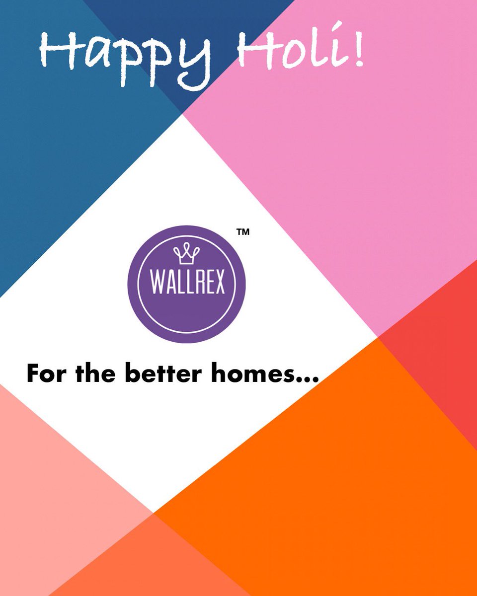 Happy Holi! Best wishes from Team Wallrex! #thebetterputty #forthebetterhomes #tileadhesive #wallputty #cementpaint #tilegrout #walltextures