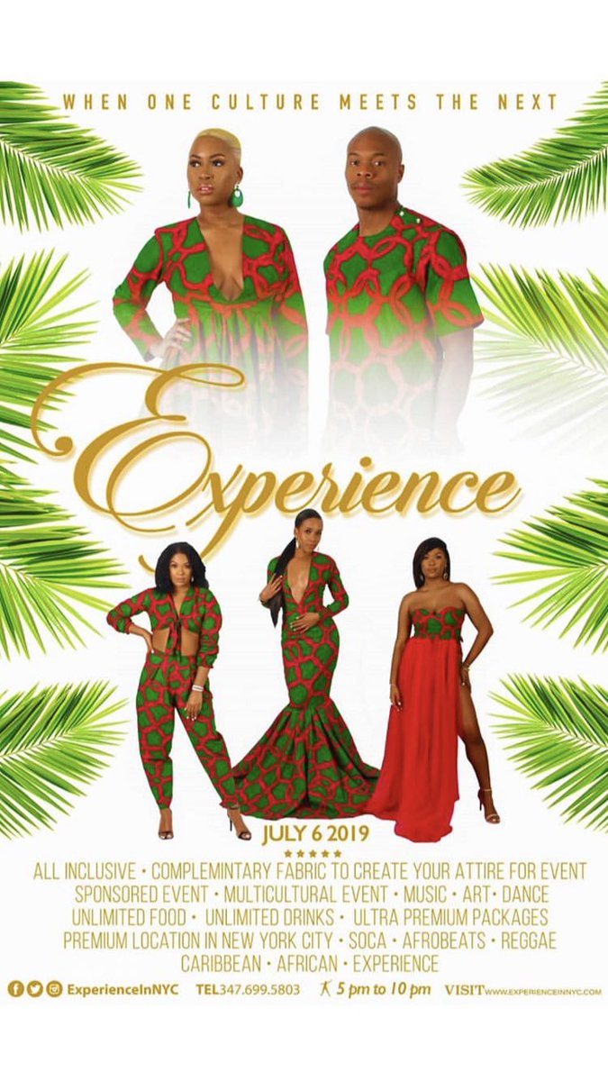 HappyHopNYC's tweet photo. #ExperienceInNYC
Get Ready. Early Bird Tickets SOLD OUT. Don’t miss your chance with general admission tickets. Remember ALL-INCLUSIVE EVENT:
Food, fabric, drinks and more.
@experienceinnyc https://t.co/9NUnBZpAbh