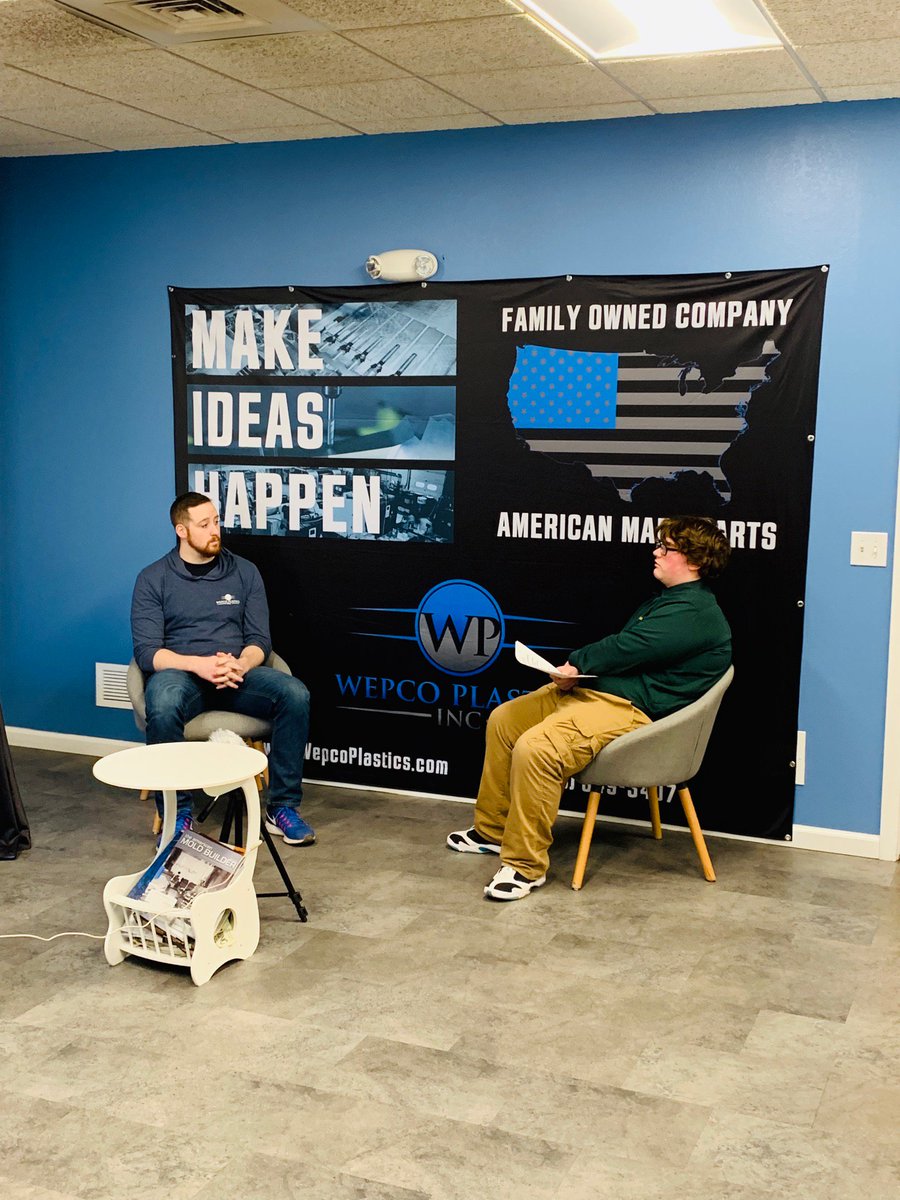 WepcoPlastics's tweet image. Getting excited for the @EAMAinc Film Festival! Looking forward to seeing how the students from @VinalTechHS have captured What&apos;s So Cool About Manufacturing! #EAMYS #WepcoOnFilm #VinalTech