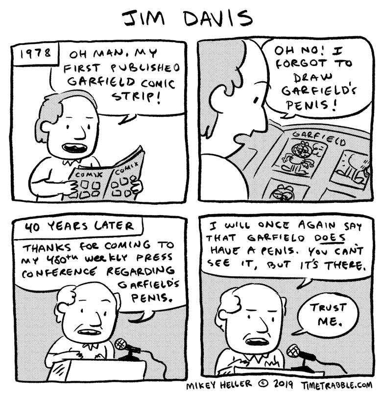 i drew a comic about Jim Davis 