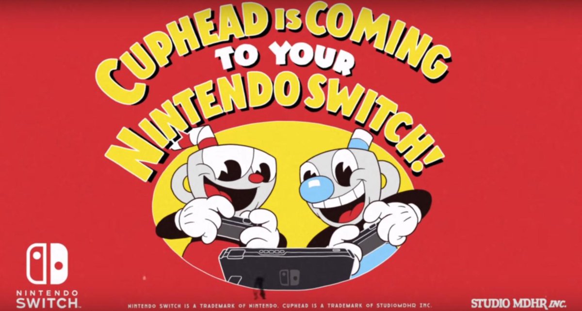 CangriGamers's tweet photo. ¡¡¡ALAV!!!
#Cuphead llegará el 18 de Abril a #NintendoSwitch
Sí, leyeron bien. Y ya lo pueden preordenar!!!
#NindiesDirect https://t.co/VDvNheCM3i