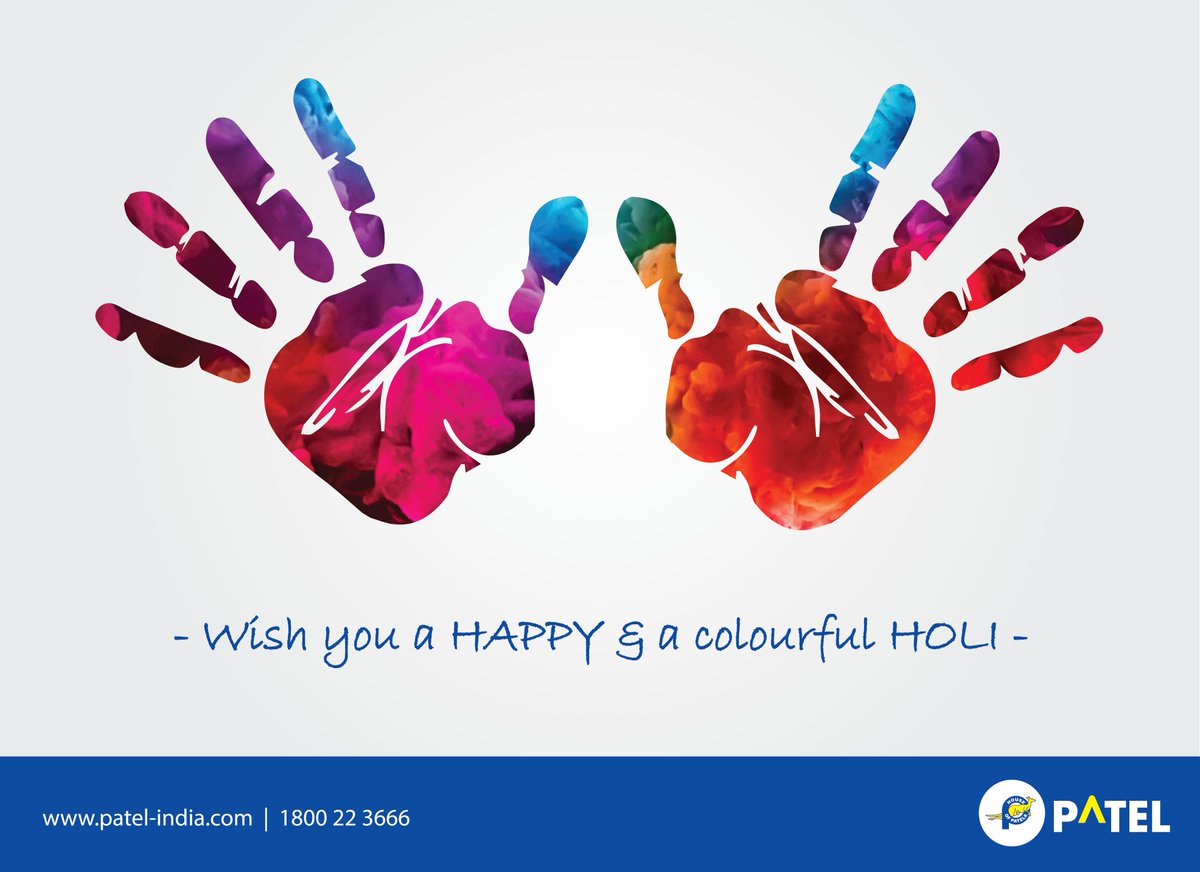 PatelIntegrated's tweet photo. Wishing one and all a very happy and a colourful Holi..!! 
#HappyHoli #ColourFestival #IndianFestivalCelebration

https://t.co/IQK6FHQyL4 | 1800 22 3666

#PatelIntegratedLogisticsLtd #HoliCelebrationInIndia #Logistics #Transportation #Top10LogisticsCompaniesInIndia https://t.co/yz7csBy0OL