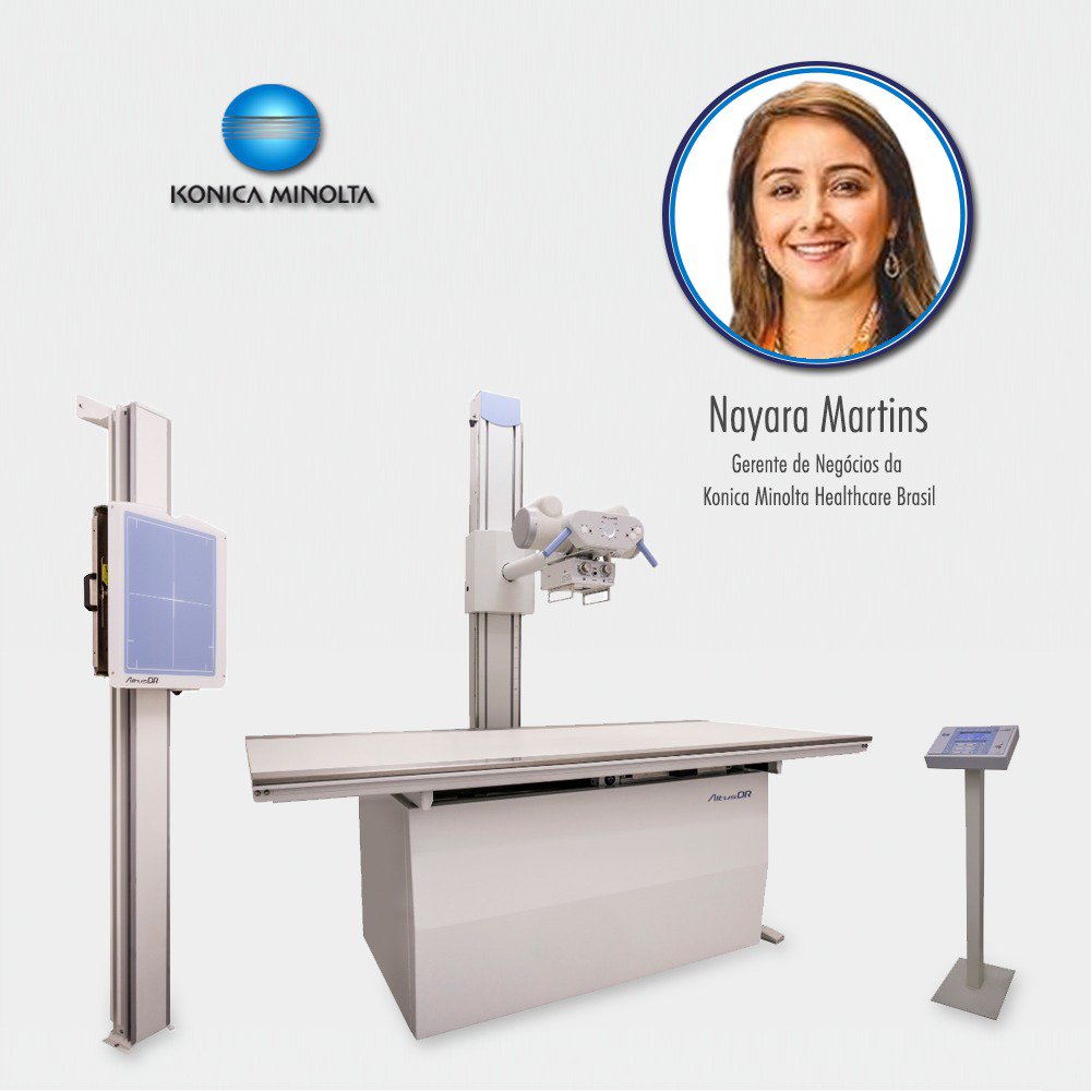 konicaminoltabr's tweet photo. Equipamento de raios x digital #AltusDR da #KonicaMinolta: tecnologia digital ao seu alcance! Nayara Martins, nossa gerente de negócios, fala mais da solução - confira: https://t.co/5e2ObDEkY5 https://t.co/w8nlMxjbEt