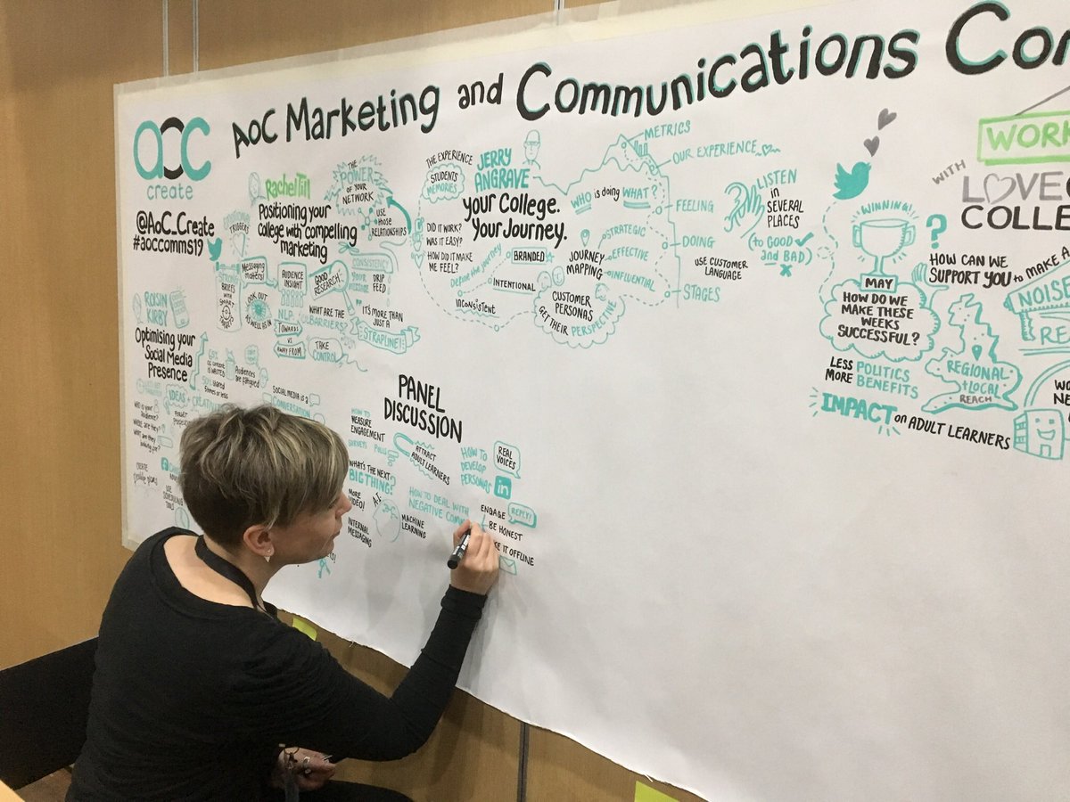christofflennon's tweet image. Really good day at the @AoC_info Marketing and Communications Conference today. Thanks for organising @AoC_Create 👍🏻

And an awesome storyboard created throughout the day by @carbon_orange - really talented!

#AoCComms19