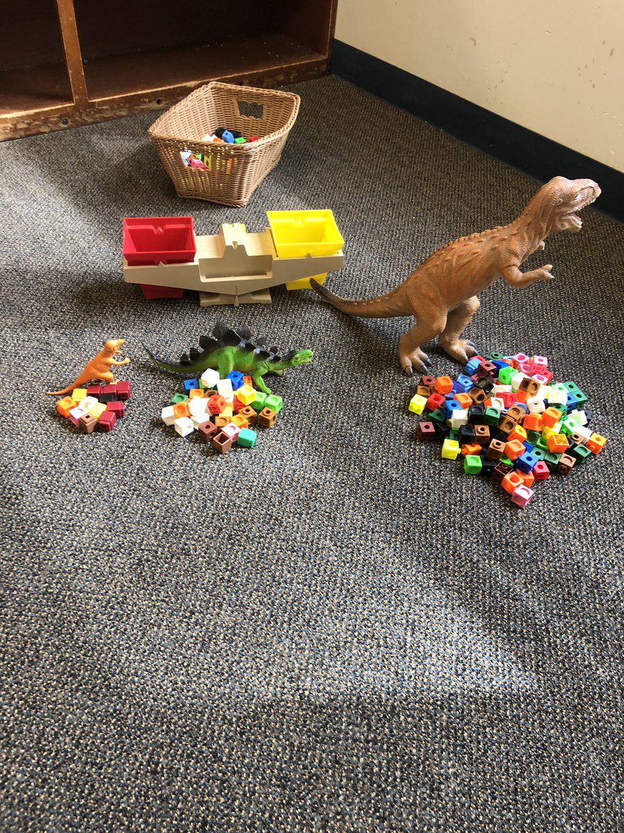 Had so much fun with <a href="/MissesB_09/">Sarah Belore</a> FDK class estimating and weighing dinosaurs 🦖 today. It took us a long time to measure the big guy but we used our problem solving skills to help us! #tvdsbmath