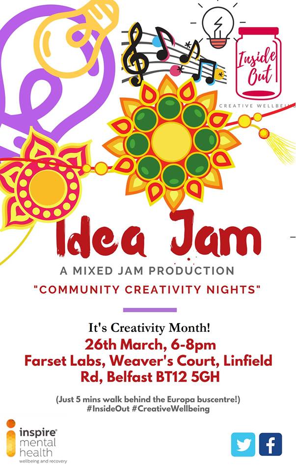 andrewluke's tweet image. Bring along your own poems, short stories, performing arts, music, visual arts to Mixed Jam, a creative sharing open mic at @FarsetLabs on Tuesday 26th @Dee_InspireMH @InspireWBGroup #CreativityMonth