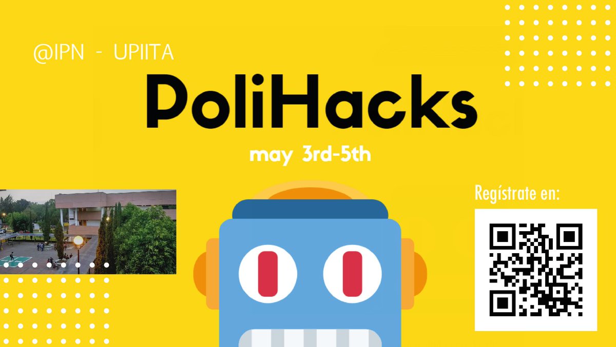 Upiita_Ipn's tweet photo. #PoliHacks en #UpiitaIpn 😱
Del 3 al 5 de #Mayo. Para más información👇 :
https://t.co/TAIYkR839b
#PolitécnicosDeCorazón ❤️ https://t.co/0l4DgbBvJp