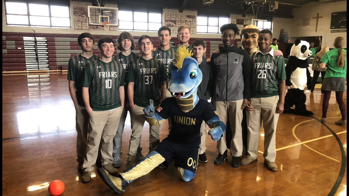 Bonner_Prendie's tweet photo. What an EXCITING 7th Grade Visitation Day! We had surprise visits from Mister Softee and Phang of the Philadelphia Union and... oh yeah, we put Fr. Zaleski in a dunk tank! (Video to follow!) Today was full of great enthusiasm on our campus! #ChartYourCourse at Bonner &amp; Prendie! https://t.co/Sjot3XfVzm