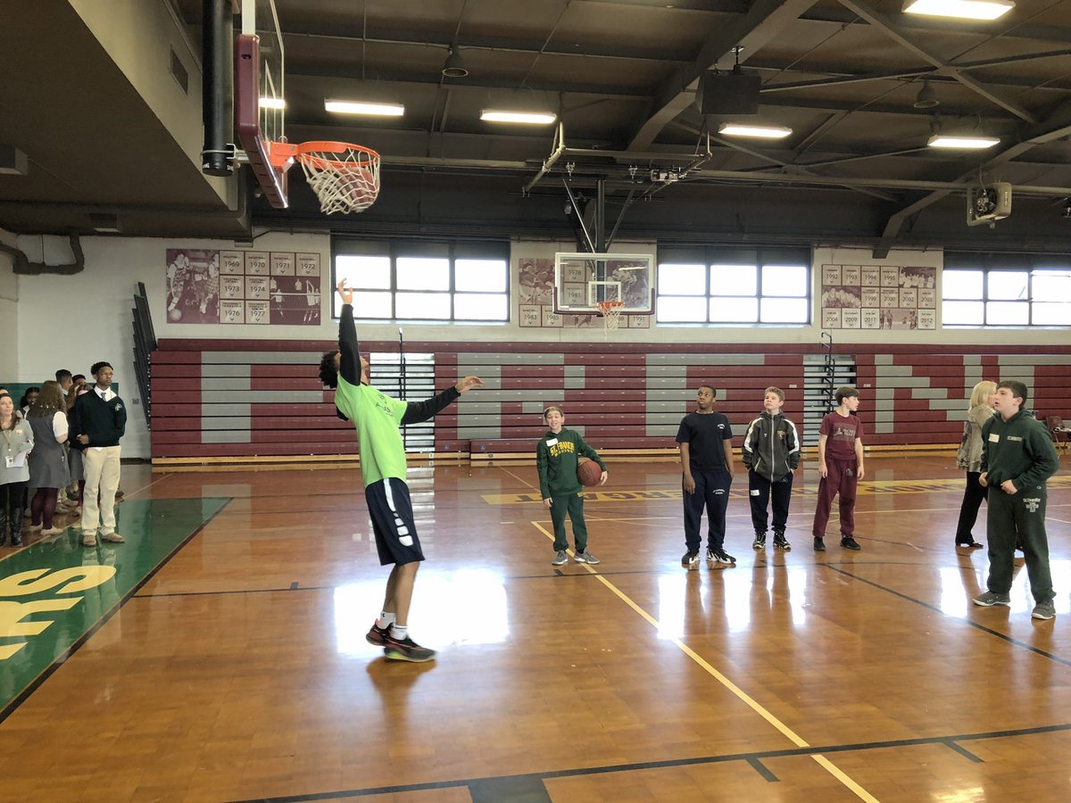 Bonner_Prendie's tweet photo. What an EXCITING 7th Grade Visitation Day! We had surprise visits from Mister Softee and Phang of the Philadelphia Union and... oh yeah, we put Fr. Zaleski in a dunk tank! (Video to follow!) Today was full of great enthusiasm on our campus! #ChartYourCourse at Bonner &amp; Prendie! https://t.co/Sjot3XfVzm