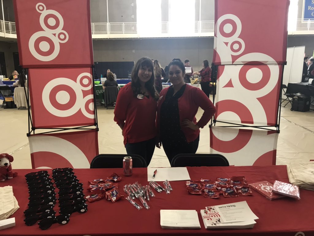 Hey <a href="/CSUBakersfield/">CSUB</a> stop by targets table during the career expo and find out about our opportunities and internships #WorkSomewhereYouLove #targetcareers <a href="/Cast11Emy/">Emy Blankenship</a>