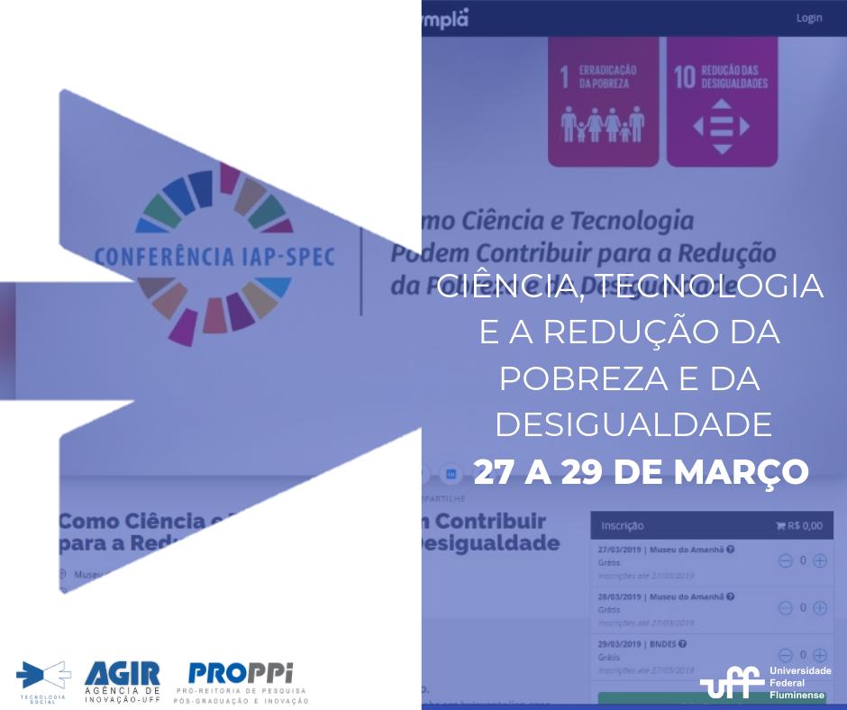 agir_uff's tweet photo. Conferência “Como Ciência e Tecnologia Podem Contribuir para a Redução da Pobreza e da Desigualdade” acontece de 27 a 29 de março no Museu do Amanhã. Saiba mais: https://t.co/YDfb8GL58p #evento #tecnologia #ciência https://t.co/20kX1OgOF8