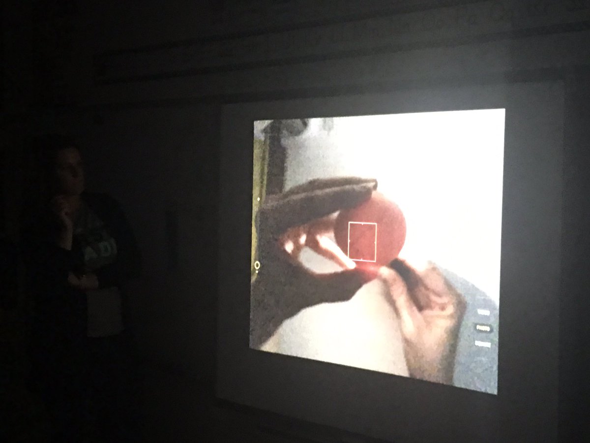 mrskimprice's tweet photo. Candling chick eggs with @Donald_ES 1st graders! Using Apple TV to project to 5 classes makes looking inside easy to see! https://t.co/owMA28D3R8