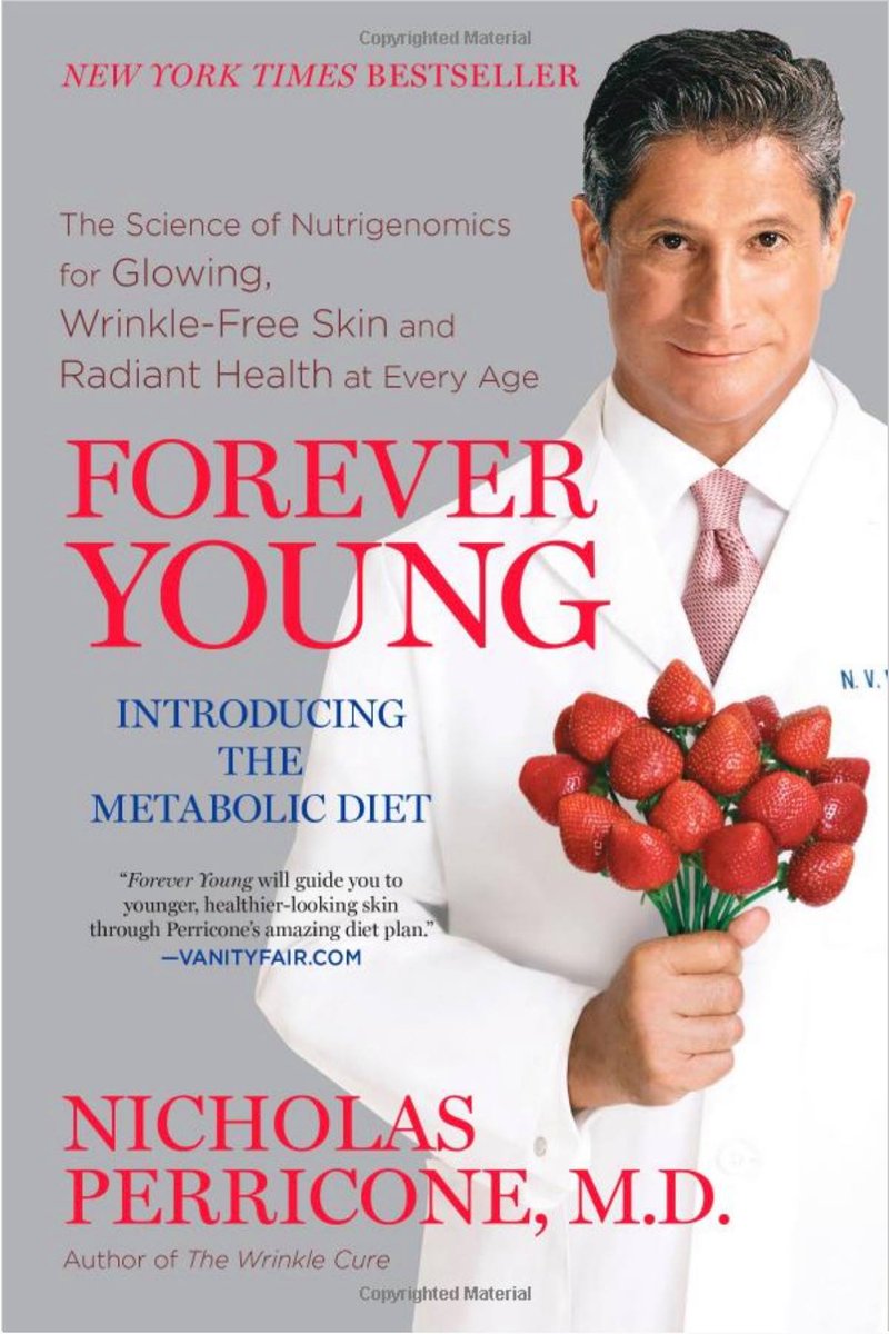 Not only has <a href="/DrPerricone/">Dr. Nick Perricone</a> found success in medicine skincare but in writing as well. His writing talks about discovering the wealth of resources for unlocking the secrets of healthy aging.
#NewYorkTimesBestseller #ForeverYoung #Wrinklefreeskin