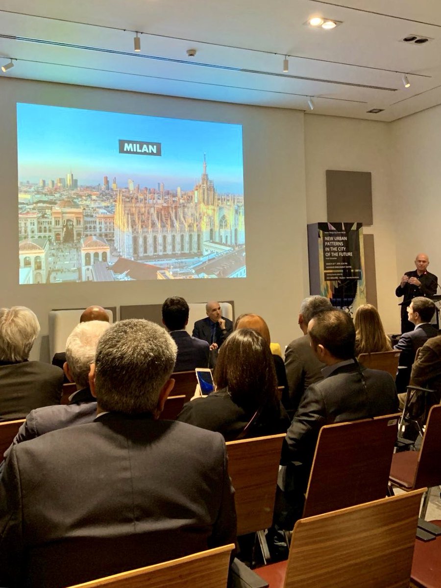 ItalyinQatar's tweet photo. #ItalianDesignDay2019 | Arch. #IcoMigliore as 🇮🇹 #Ambassador for the #ItalianDesignDay talks about #CityIdentity & #NewHumanBehaviours focusing on #smartcities #sustainability #culturalidentity. Thanks to @MsheirebDoha for hosting us in an amazing and 🌿 sustainable venue! 🇮🇹🇶🇦 https://t.co/kavMDpDacL