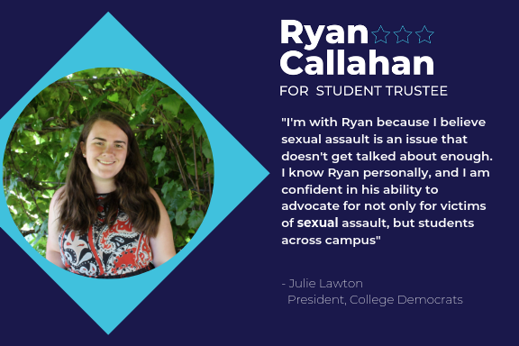 RyanCforTrustee's tweet photo. Excited to be endorsed by @juliealawton, President of @UMLDemocrats and Kimberly Carroll, Biology major!! #RyanforTrustee https://t.co/dvivVdCNSU