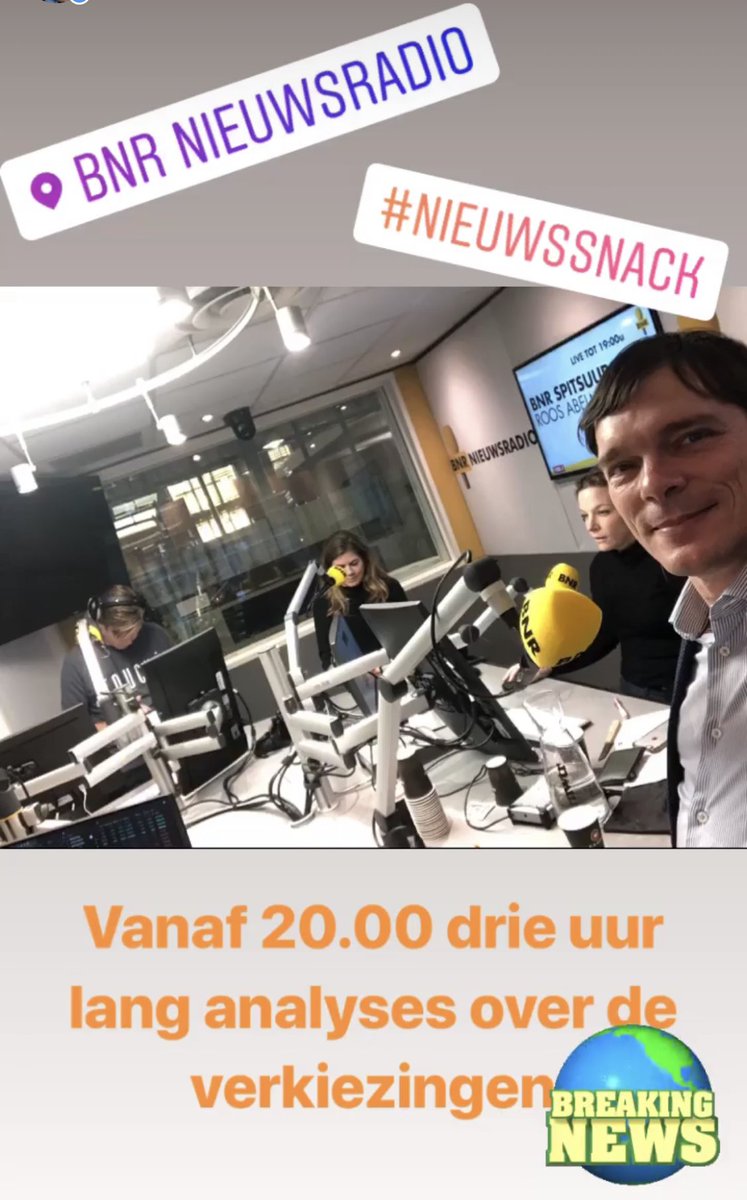 Drie uur lang analyses en commentaar over #verkiezingen <a href="/BNR/">BNR Nieuwsradio</a>