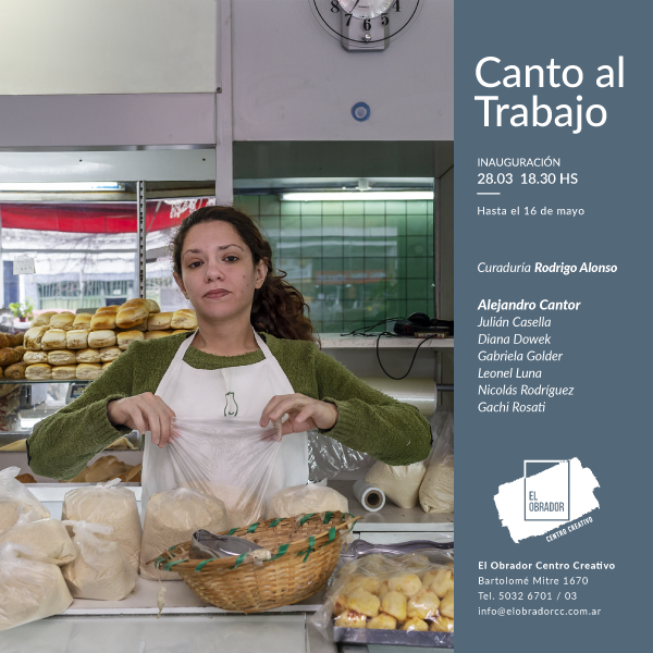 elobradorcc's tweet photo. Alejandro Cantor es uno de los artistas presente en la muestra de arte colectiva ⇀ #CantoAlTrabajo 
Los esperamos el próximo jueves 28 de marzo a las 18.30 hs. https://t.co/3Lr9JJJod9