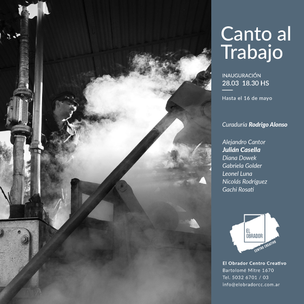 elobradorcc's tweet photo. #CantoAlTrabajo ⇀ Se inaugura la muestra de arte colectiva curada por Rodrigo Alonso y Julián Casella expone su obra. Jueves 28/3 - 18.30 hs en El Obrador. https://t.co/J49gchlL3k