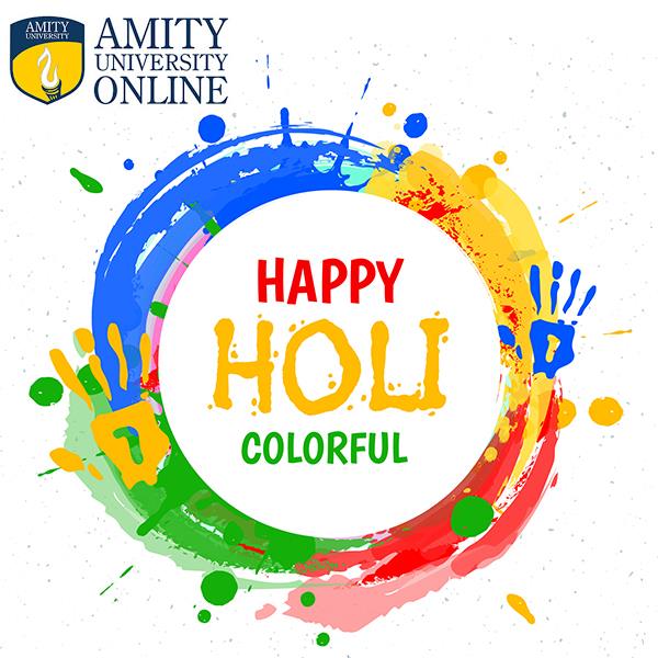 AmityDistance's tweet photo. This Holi, get drenched in the colors of happiness and love. Wishing you all a beautiful and colorful Holi.
#HappyHoliToAll https://t.co/SWXAtYaLXr
