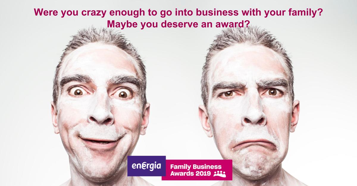 We have 18 categories to enter your family business FOR FREE in the Energia #FamilyBusinessAwards and you can also enter in more than more category so it would be CRAZY not to! CATEGORIES ARE HERE! &gt; &gt; &gt; familybusinessawards.ie/categories-2/