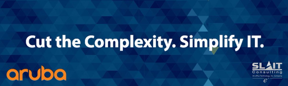 SLAITConsulting's tweet photo. It’s simple. The increase in connected devices means greater demand on your IT team. Join @ArubaNetworks on 3/28 at 1pm EST to learn how you can simplify network admin tasks &amp; increase visibility &amp; control to save time &amp; get the most out of your #network https://t.co/Dcfx4vReim https://t.co/Jrg5SSiFID