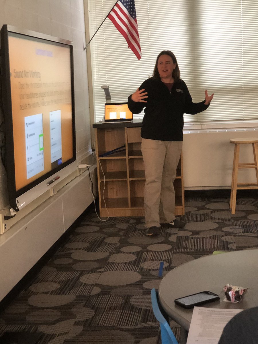 AP_SharpVV's tweet photo. Today’s SDW featured the amazing Ms.Sollors leading a presentation all about IAR testing. #prepared. #bringit. #butfirstspringbreak. #fearlessleader https://t.co/uWtap1RkaO