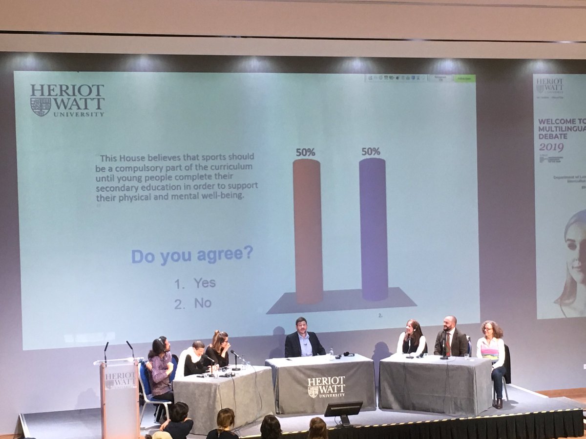 Hyndland_ML's tweet image. Amazing result to the #HWUMLD! Some of us changed our opinion / vote by the end of the debate so the speakers did a good job! 👍 @HeriotWattUni @heriotwatt_soss @jodiestewart134 - this might be of interest to PE dept.