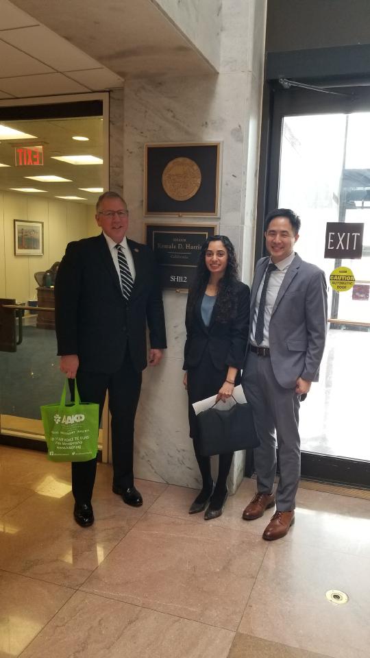 Great start to #KidneyAdvocates day on Hill. @KamalaHarris @ASNAdvocacy @KidneyPatients @eugelin06 @LTummalapalli