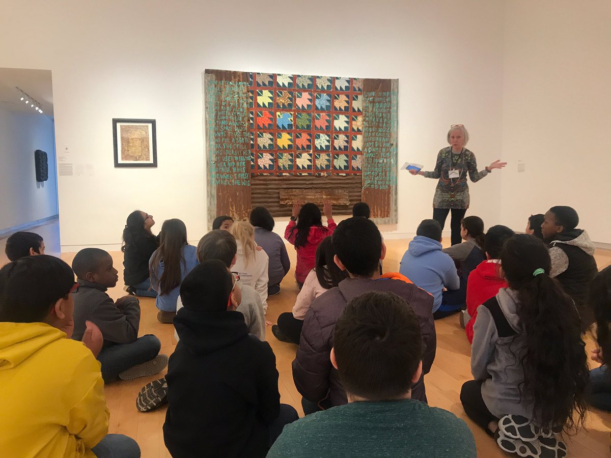 HartMagnetSTEAM's tweet photo. Our 5th Grade is visiting the @TheAldrich today! 🖍🎨 https://t.co/o7f0feKQnc