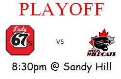 Final Playoff Game tonight against the <a href="/BAAWildcats/">BAA Wildcats</a>. Both teams are undefeated in Playoffs, who will hold the title?
#lady67s #LetsDoThis #ourtimetoshine