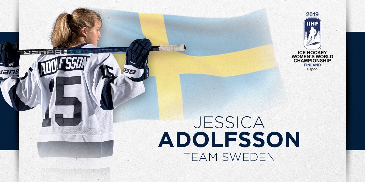PennStateWHKY's tweet photo. Jessica Adolfsson has been named to the Swedish National Team roster for the upcoming IIHF World Championships!

No one is more deserving than Jess! 👍🇸🇪

📒: https://t.co/B0rk0aXBPN

#WeAre #HockeyValley https://t.co/Ji0ByzCLn2