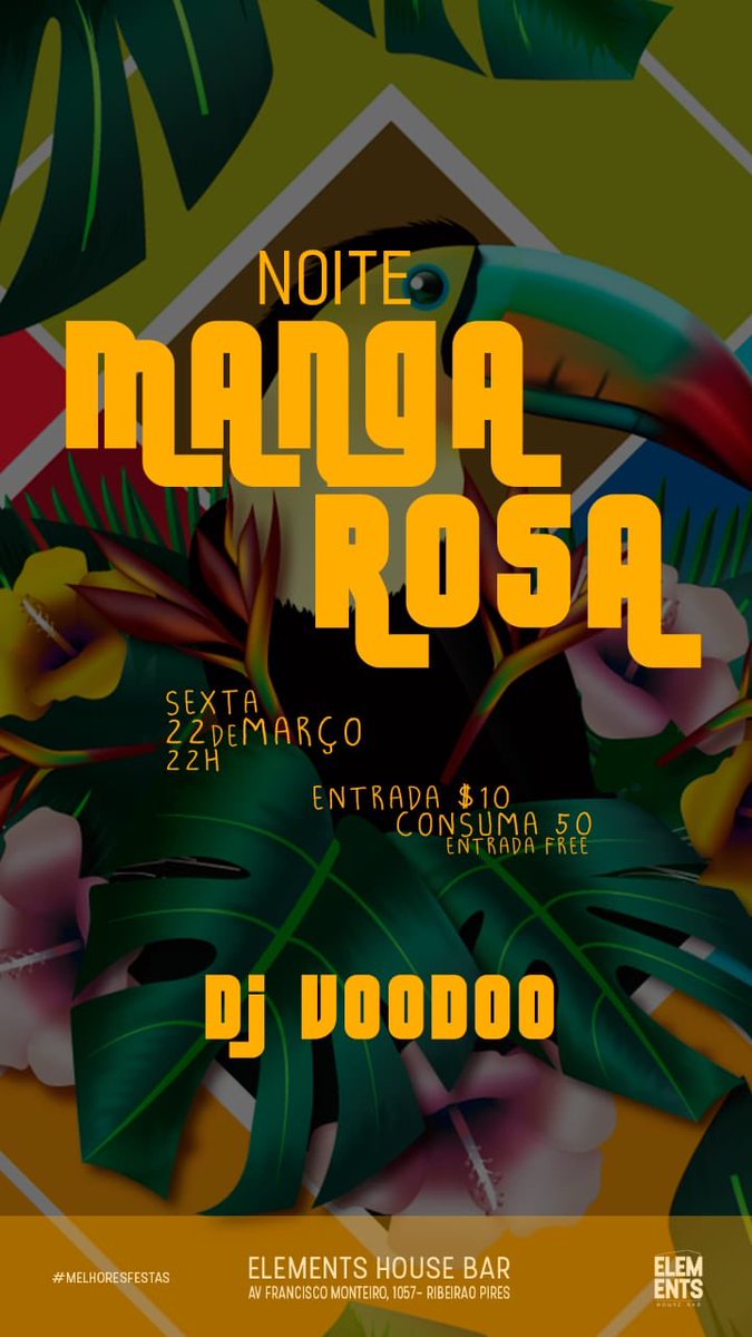 DjVoodoo's tweet photo. Sexta agora tem noite manga rosa. Chega https://t.co/tPrBUsgbHR