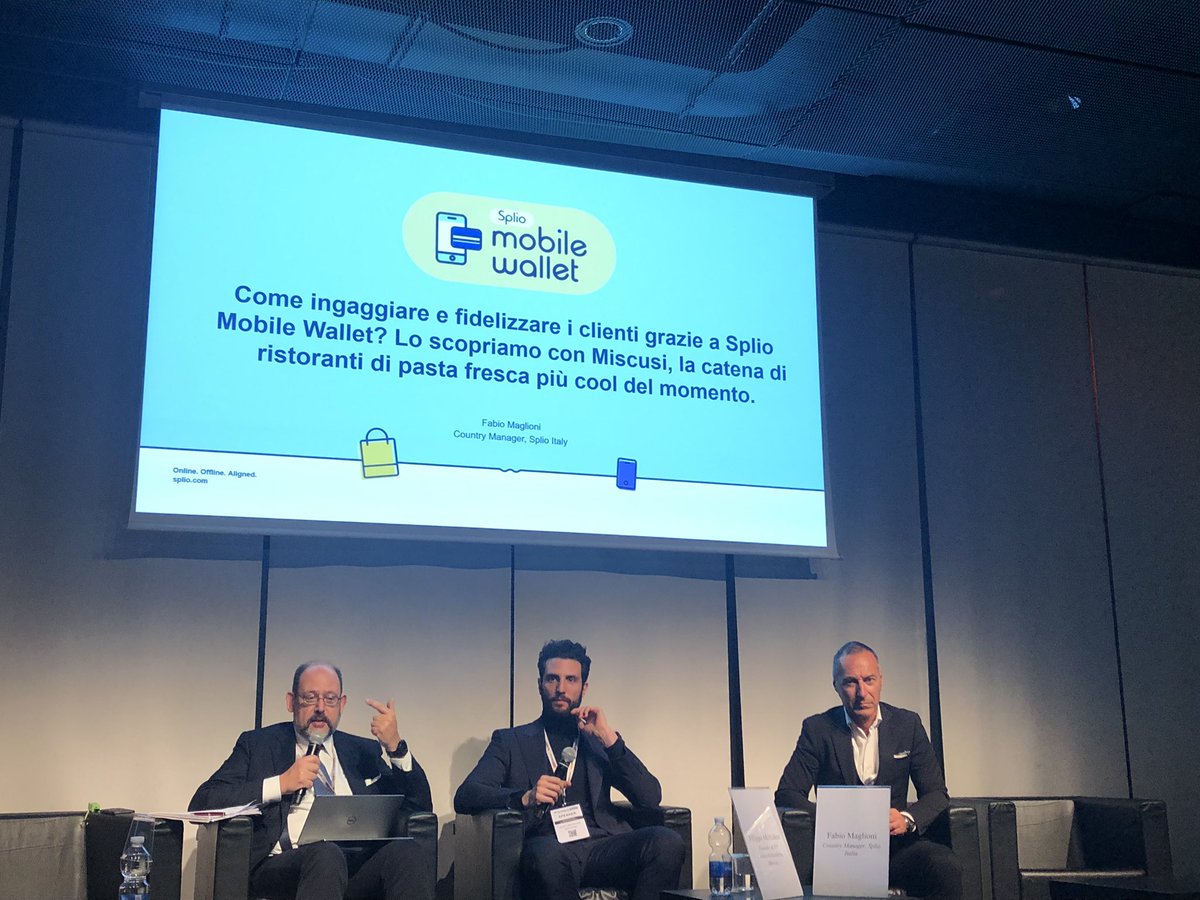 Splio_it's tweet photo. Promotion Expo: inizia ora il nostro secondo intervento della giornata. On stage: Filippo Mottolese di #Miscusi e @fabiomaglioni . Si parla di #MobileWallet #Marketing
#SplioMobileWallet https://t.co/i3ZTkDZLc3
