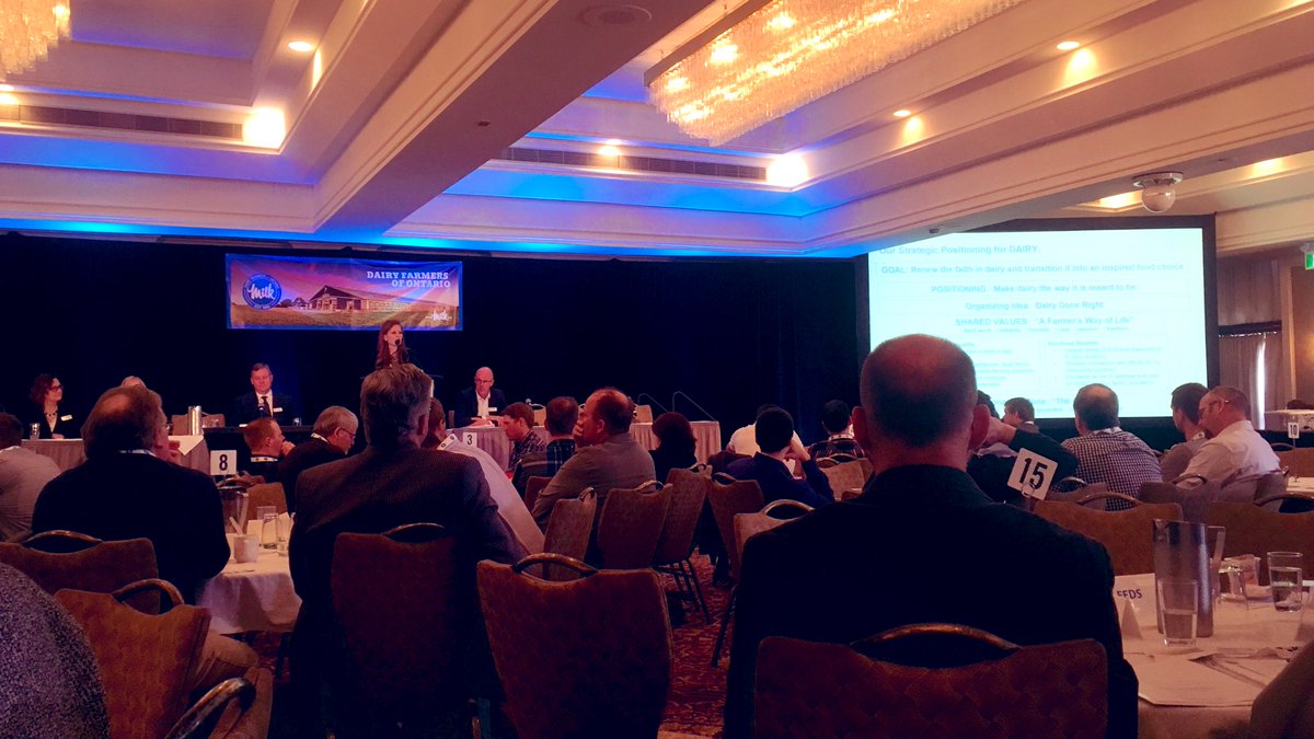 BernieKamphof's tweet photo. We are learning this morning. Session on international trade policy earlier, now onto dairy promotion and marketing strategy. #DFOSPC2019 https://t.co/qdLvIp0i0C