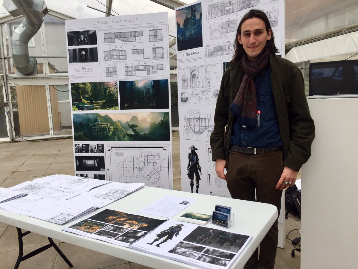 NFTSFilmTV's tweet photo. Thanks to all the industry guests who have stopped by to see the NFTS #ProductionDesign MA grad showcase at #LeavesdenStudios today - looking forward to day 2 and 3 @PinewoodStudios and #sheppertonstudios! #nftsgradshow sponsored by @NetflixUK https://t.co/Qy65dSZWMb