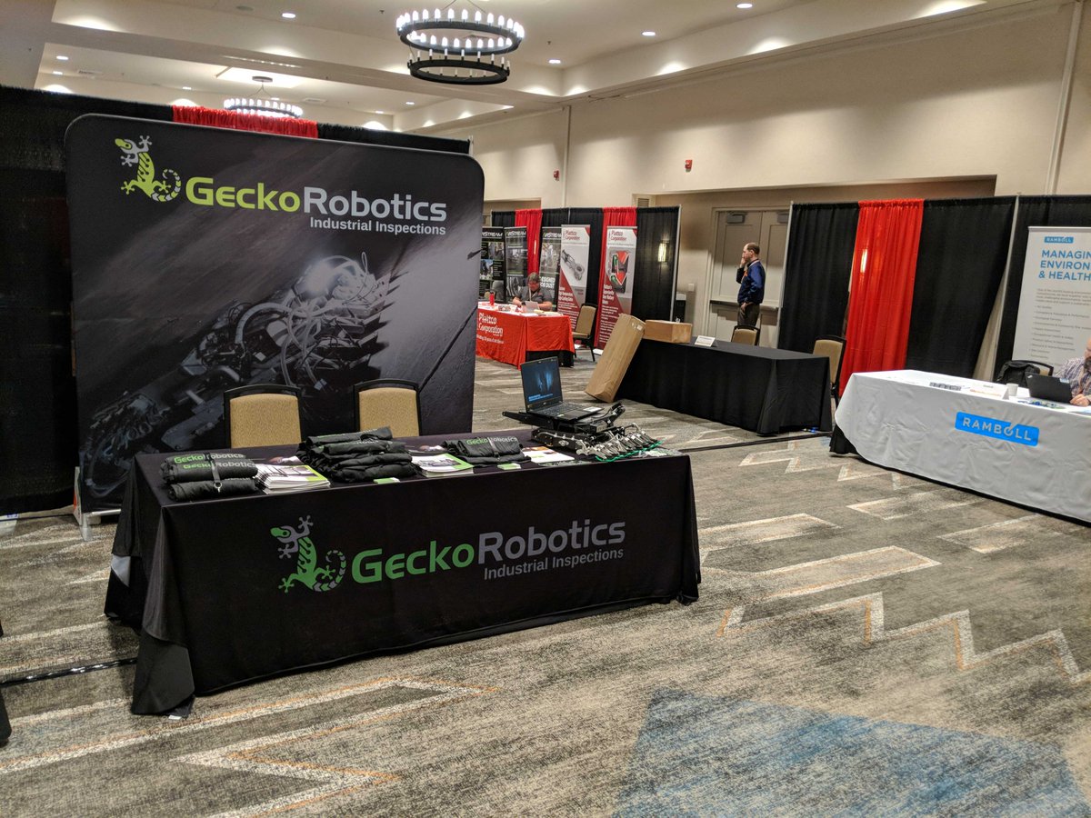 Another great day here at the #WRBA 2019! We're looking forward to seeing you at booth #55.

#GeckoRobotics #Gecko #Robotics #WRBA #ndt #inspection #robot #boiler #boilerinspections #maintenance #boilermaintenance #conference