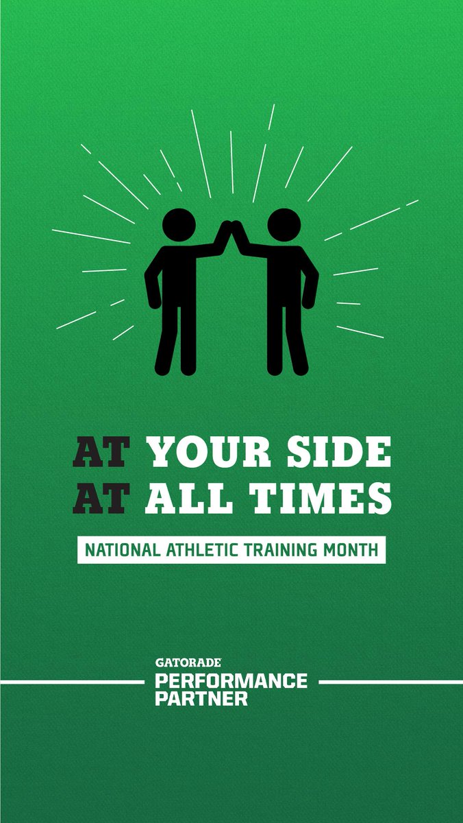 GPPartner's tweet photo. 📱#WallpaperWednesday: National Athletic Training Month Edition. 

1️⃣Save your favorite
2️⃣Set as wallpaper
3️⃣ Show it off 
#ATsAreHealthCare https://t.co/9aFAYPKzBq