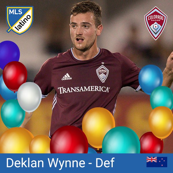 MLSLatinoOk's tweet photo. [FELIZ CUMPLEAÑOS] 🎈🎁🎂🎉
Hoy Deklan #Wynne 🇳🇿, defensor de los #Rapids96, festeja sus 24
¡Por un nuevo año defendiendo a los colores de @ColoradoRapids ! ⚽⚽
#HappyBirthday #FelizCumpleaños #HariHari @LosRapids @C38sg #Rapids #Colorado #ColoradoRapids #MLS @futbolMLS @MLS https://t.co/SF3rLHOYKt