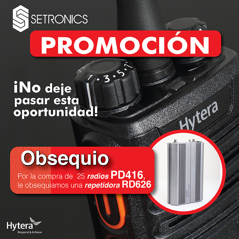 setronicssas2's tweet photo. Promoción radio PD416 Hytera, ideal para el sistema Patrol control de rondas en tiempo real ¡No deje pasar esta oportunidad! #SetronicsHytera Mayor información: +57 1 4321757 o +57 312 508 5416 o escribanos a: contactenos@setronics.net https://t.co/LkonDcLT75