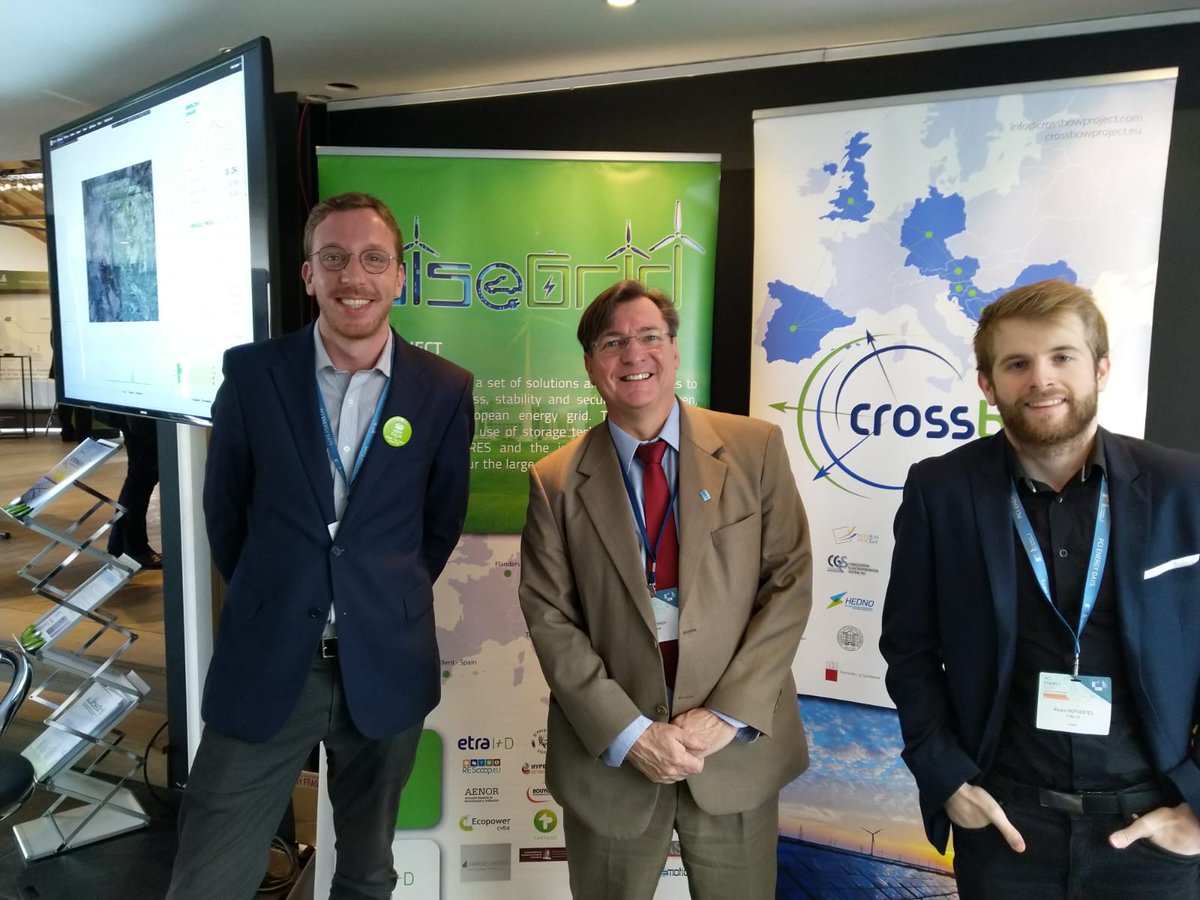 CROSSBOW_H2020's tweet photo. #PCIdaysEU comes to an end. Thank you very much to the organisers and, of course, to the vistors for meeting our #H2020 project 👏👏
Besides, it was a great day to celebrate #InternationalDayofHappiness!

#CleanEnergyAcrossEU  #PCIList #Electricity #SmartGrids  #CO2 #CEFenergy https://t.co/e1bxd3cECE