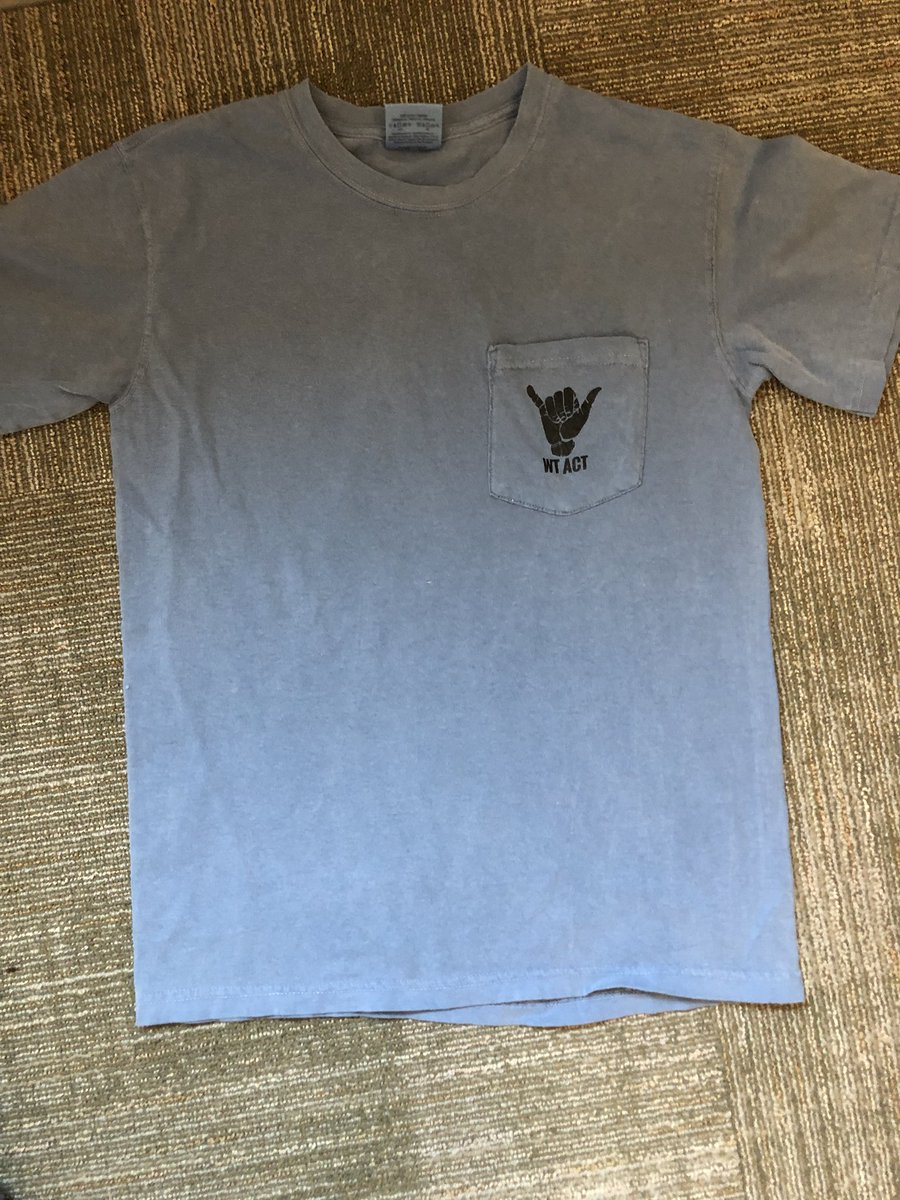 act_wt's tweet image. T-Shirts are still available ya’ll! Stop by Dr. Tarpley’s office to pick yours up!🤙🏻 They are $15, and we take Venmo, Cash, or Checks! #GoBuffs #wtagcomm #ACT 

P.S. They are prettier in person!💙