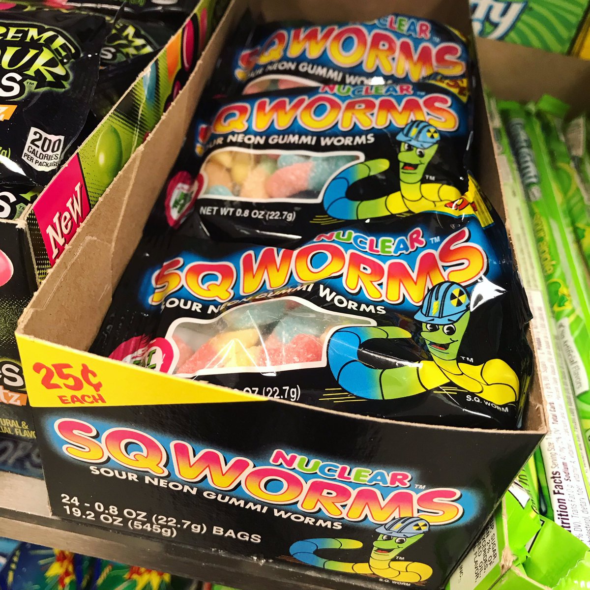 KatiesKandy's tweet photo. Did you know that we sell $0.25 bags of Sour Gummi Worms? Perfect for a midday snack! https://t.co/miEj3WRHTD