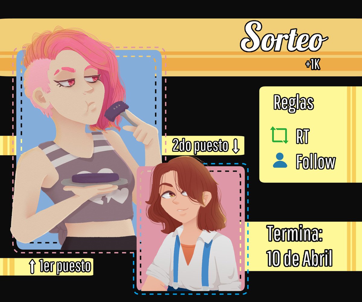 RollerWitch's tweet photo. ✨💙 ¡SORTEO! 💙✨

Muchas gracias por los 1000 seguidores, chicos, de verdad que no lo puedo creer dnvndkjfks así que estoy regalando dos dibujitos como estos 💕💕

Para participar:
- RT a este post
- Seguirme

Termina el 10 de abril. Mucha suerte a todos uwu ✨✨ https://t.co/eGiqn4a8cu