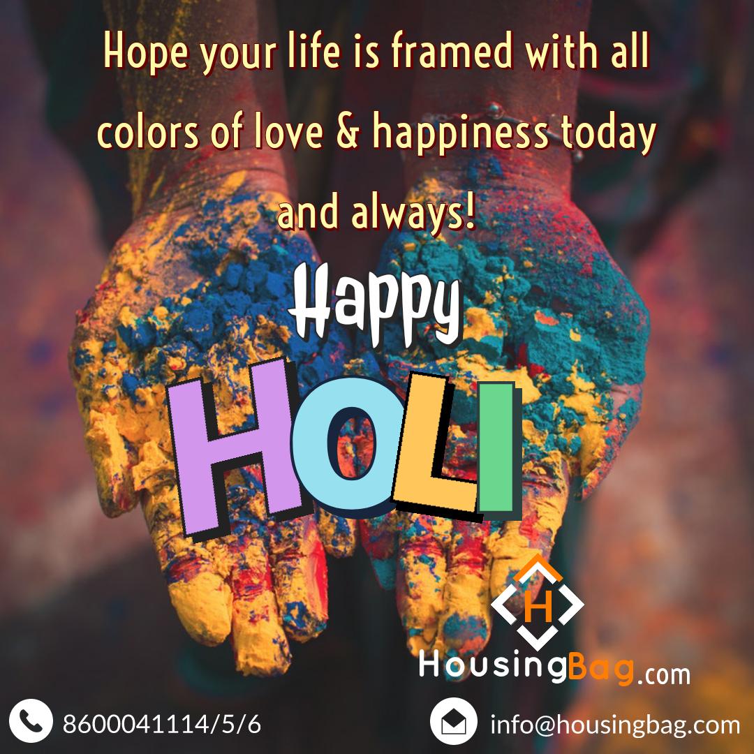 HousingBag's tweet photo. Wish you Colorful Happy Holi #imhousingbag #realty #India #Nagpur #nagpurproperties #puneproperties #mumbaiproperties #indiarealestate #best_offers #bestdeal #luxury_Living https://t.co/yKkEwhXQEF