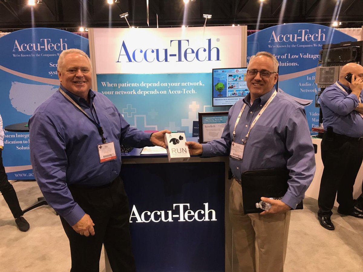 Accu_Tech's tweet photo. It's great to see some familiar faces at ASHE PDC this week, and meeting some new folks as well! Congrats to our RING doorbell and Jaybird RUNs winners! @Belden @Corning #Belden #Corning #ASHE #ASHEPDC #PDCSummit #revconnect #spidercloud #healthcare #facilities #Phoenix https://t.co/8TMutrbNpD