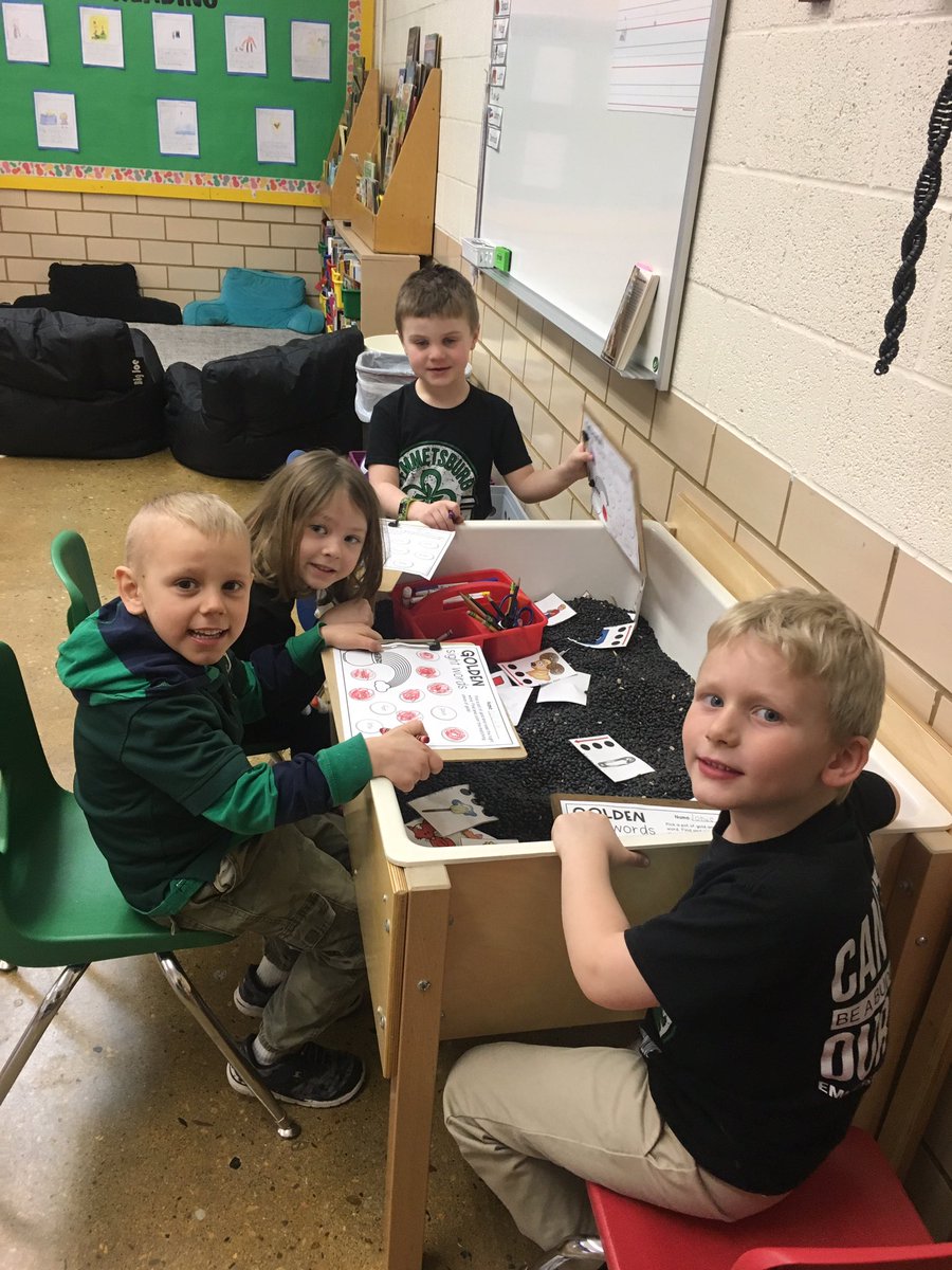 SCCatholicSuper's tweet photo. Emmetsburg Catholic School visit today.  KG “digging” for sight words, 3rd grade working with figurative language, 5th/6th building roller coasters! https://t.co/fPs3RZZGad