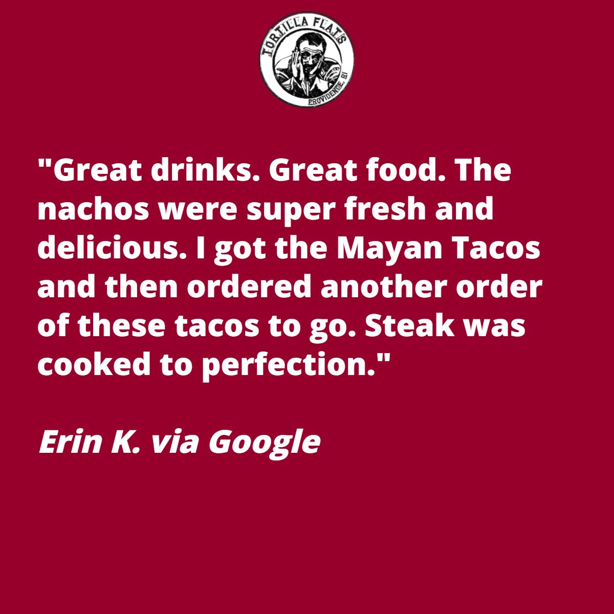 Tacos for the table and tacos for the road.