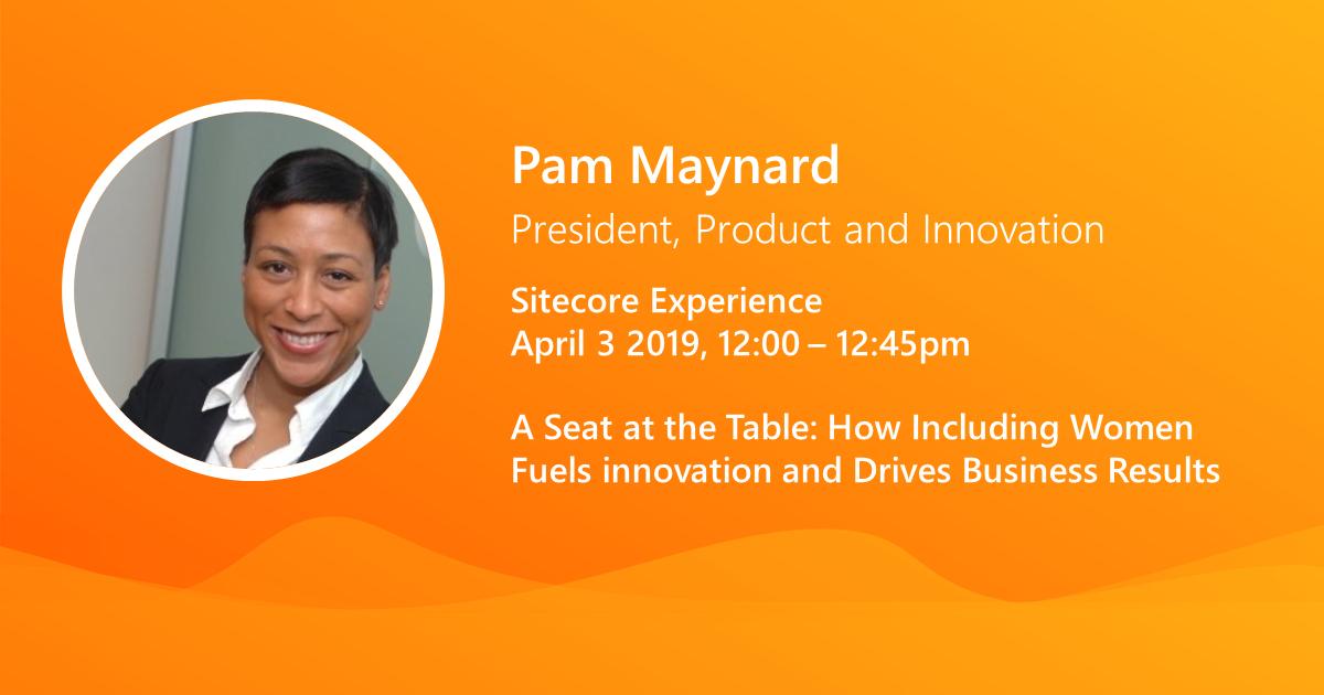 Join @AvanadeInc's @PamAvaGM at #SitecoreEXP for a fireside chat on how #diversity fuels #innovation and drives business results. See the full event agenda: avana.de/2FaNtFE