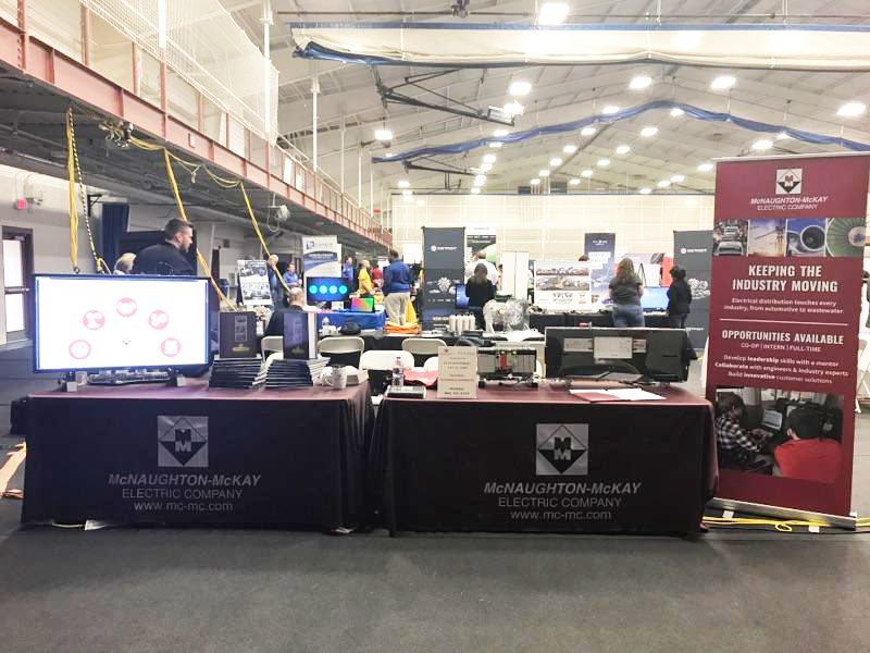 McNaughtonMcKay's tweet photo. Happy to be at the @KetteringU Spring Employment Fair today! Be sure to stop by our booth and chat with one of our co-ops or alumni if you're attending the fair. #KetteringCoOp #KetteringUniversity #McMc https://t.co/MXdoSe9ayr