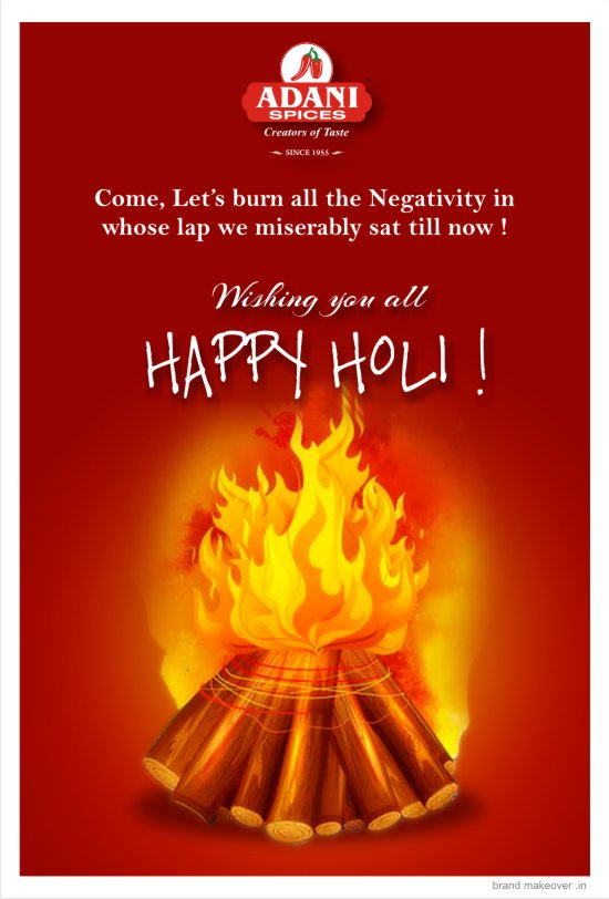 AdaniSpices's tweet photo. Happy Holi! https://t.co/SMsuKWryo3